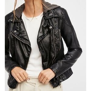 Free People Faux Leather Jacket